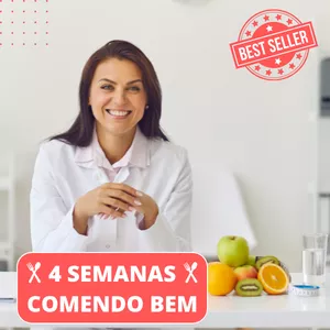Imagem de capa para o Ebook 4 Semanas Comendo Bem