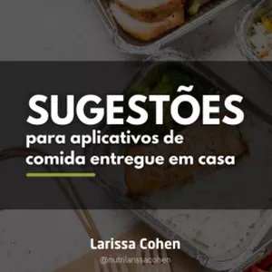 Imagem de capa para o Ebook Sugestões para aplicativos de comida entregue em casa.
