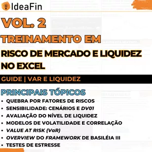 Imagem de capa para o Curso online Vol. 2: Treinamento Em Risco de Mercado e Liquidez No Excel
