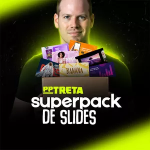 Imagem de capa para o Curso online Superpack de Slides PPTRETA