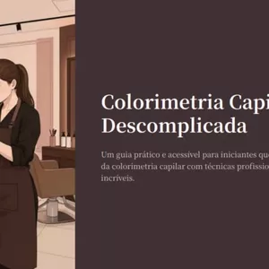 Imagem de capa para o Ebook Colorimetria Capilar Descomplicada
