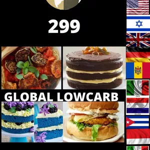 Imagem de capa para o Ebook 299 Receitas De Bolos Low Carb e Brigadeiros