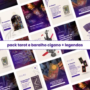 PACK CANVA TAROT E BARALHO CIGANO