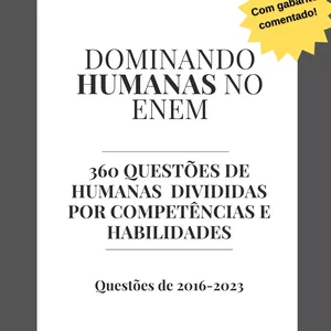 Imagem de capa para o Ebook Dominando Humanas no ENEM 