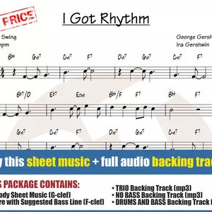 Cover image for Online course I Got Rhythm (Sheet Music + Backing Tracks)