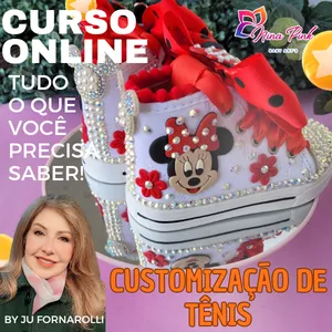 Imagem de capa para o Curso online Módulo 3 - Customização de Tênis Infantil  estilo AllStar 