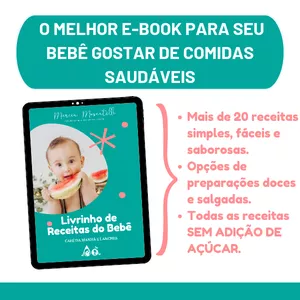 Imagem de capa para o Ebook Livrinho de Receitas do Bebê