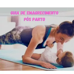 Imagem de capa para o Ebook Guia de Emagrecimento Pós-Parto