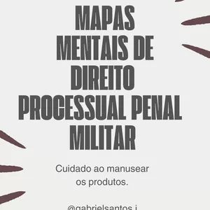 Imagem de capa para o Ebook Mapas Mentais - Direito Processual Penal Militar