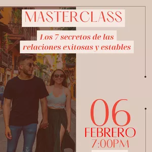 Imagen de portada para Evento online Masterclass exclusiva - Los 7 secretos de las relaciones exitosas y estables