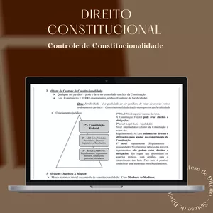 Imagem de capa para o Ebook 7. Controle de constitucionalidade | Direito de Constitucional (Apostila Completa)