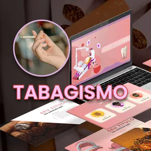 Imagem de capa para o Curso online Tabagismo - Template de PowerPoint