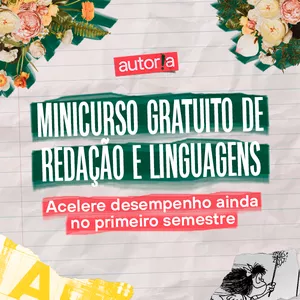 Imagem de capa para o Curso online MINICURSO GRATUITO DE REDAÇÃO E LINGUAGENS