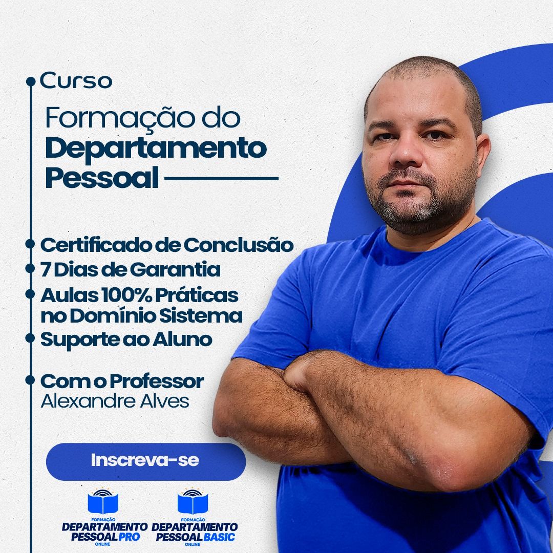 Imagem do curso (vitalício) Formação Departamento Pessoal + Pacote de eBooks do DP