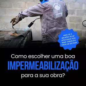 Imagem de capa para o Ebook Proteja sua Obra: Guia Essencial de Impermeabilização para Evitar Desastres por Infiltração