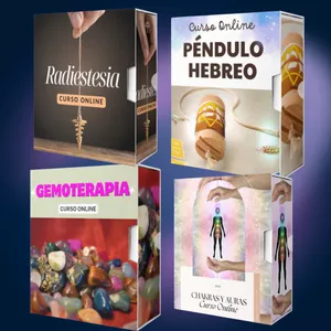 Imagen de portada para Curso online Radiestesia + Péndulo Hebreo + Gemoterapia + Chakras y Auras
