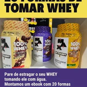 Imagem de capa para o Ebook E-BOOK 20 FORMAS DE TOMAR WHEY
