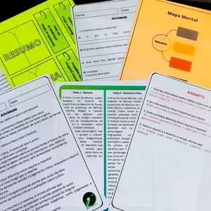 Imagem de capa para o Ebook Atividades de Língua Portuguesa ResenhaxResumo