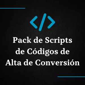 Imagen de portada para Curso online PACK DE SCRIPTS DE CÓDIGOS DE ALTA CONVERSIÓN