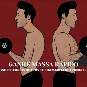 Imagem de capa para o Ebook 5 dicas de como ganhar massa magra