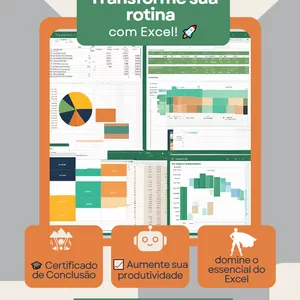 Imagem de capa para o Curso online Curso de EXCEL para iniciantes