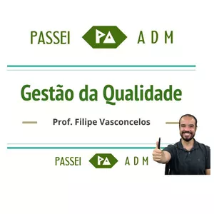 Imagem de capa para o Curso online Passei em Gestão da Qualidade - PASSEI ADM