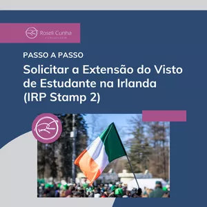 Imagem de capa para o Ebook TUTORIAL : Extensão de Visto - Passo a Passo para Solicitar a Extensão do Visto de Estudante na Irlanda (IRP Stamp 2)