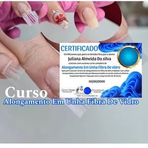 Imagem de capa para o Curso online Certificado 1 Alongamento Em Unha Fibra de vidro 