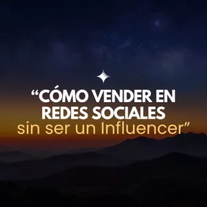 Imagen de portada para Curso online Como Vender en Redes Sociales sin ser un Influencer