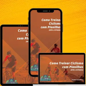 Imagem de capa para o Ebook Como Treinar Ciclismo com Planilha (MTB e Estrada)