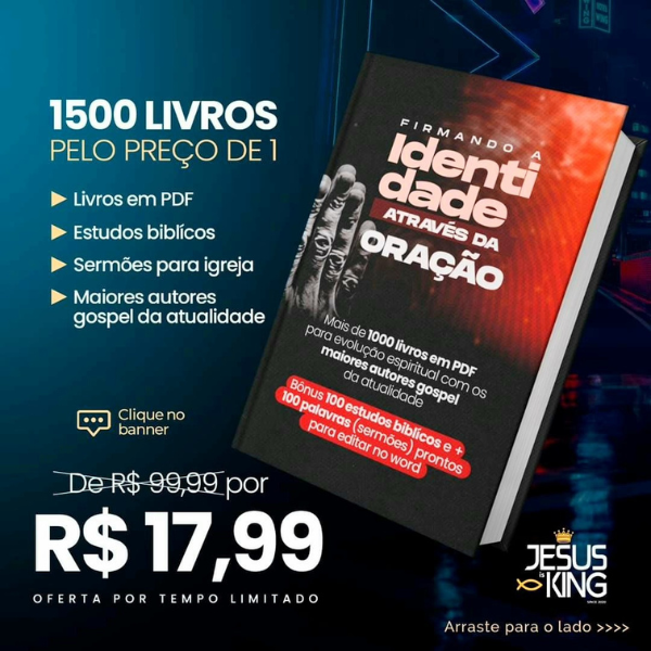 Imagem do curso Biblioteca Celestial: 1.500 Livros Gospel + 5 Bônus Exclusivos por R$17,99!