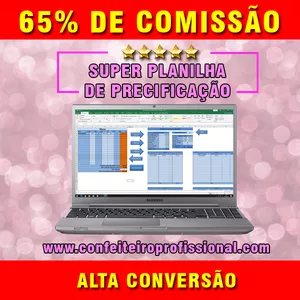 Planilha Super Planilha de Precificação da Confeitaria