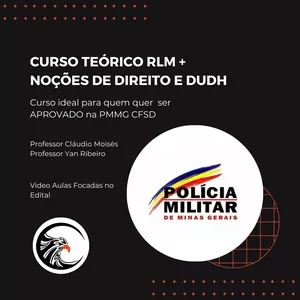 Imagem de capa para o Curso online Curso Teórico de Noções de Direito, Direitos Humanos e RLM. 