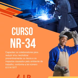 Imagem do curso NR-34 Trabalho a quente 