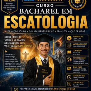 Imagem de Bacharel em Escatologia criado por Instituto Teológico Logos na hotmart