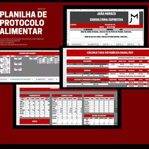 Imagem de capa para o Curso online PLANILHA DE PROTOCOLO ALIMENTAR MASTER