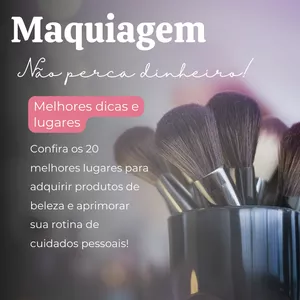 Imagem de capa para o Ebook Confira os 20 melhores lugares para adquirir produtos de beleza e aprimorar sua rotina de cuidados pessoais!