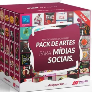 Imagem de capa para o Ebook Mega Pack Design - mais de 800mil packs de imagens editáveis e ebooks