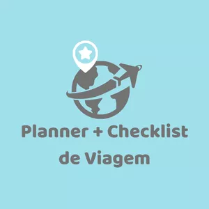 Imagem de capa para o Ebook Planner + Checklist de Viagem