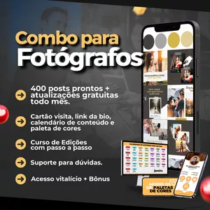 Imagem de capa para o Curso online Combo para Fotógrafos