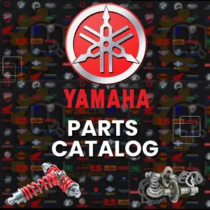 Cover image for Online course 100 YAMAHA MOTORCYCLE PARTS CATALOGS