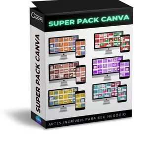 Imagem de capa para o Ebook PACK CANVA HD