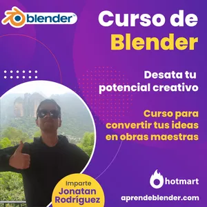 Imagen de portada para Curso online Curso de Blender: Convierte tus ideas en obras maestras 3D y crea tu Portafolio 