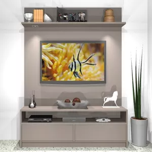 Imagem de capa para o Curso online PROJETO E PLANO DE CORTE RACK COM PAINEL DE TV  