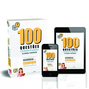 Imagem de capa para o Ebook 100 Questões Comentadas de Cirurgia Veterinária - Preparatório para Residência