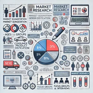 Imagem de capa para o Ebook Dominando a Pesquisa de Mercado 