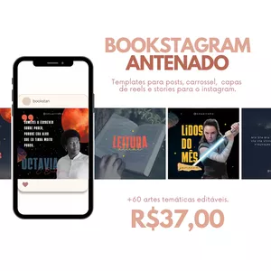 Imagem do curso PACK Canva Bookstagram Antenado - Instagram Literário