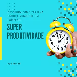Imagem de capa para o Ebook Super produtividade!