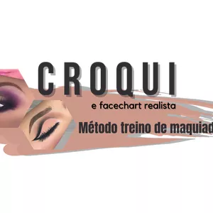 Imagem principal do produto Croqui e Face chart realista - Método treino de maquiador
