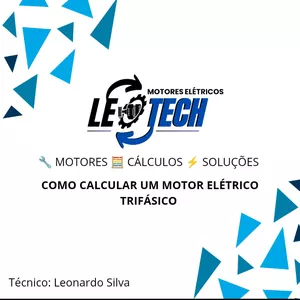 Imagem de capa para o Ebook Como cálcular um motor elétrico assíncrono trifásico 